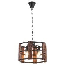 Sharon Pine Wood 4 Light Pendant